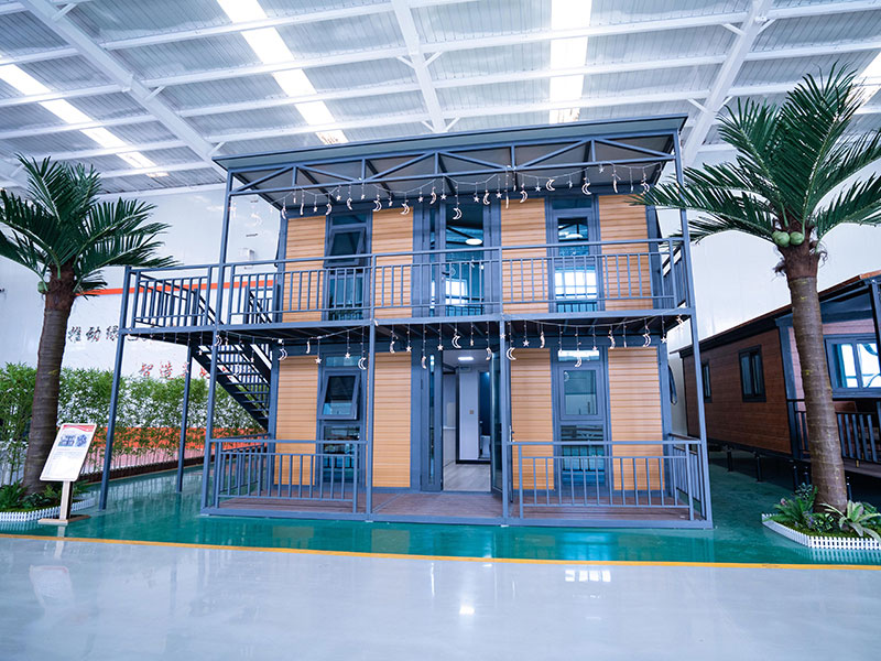 Two-level Flat-roof Double-side Expandable Modular Home